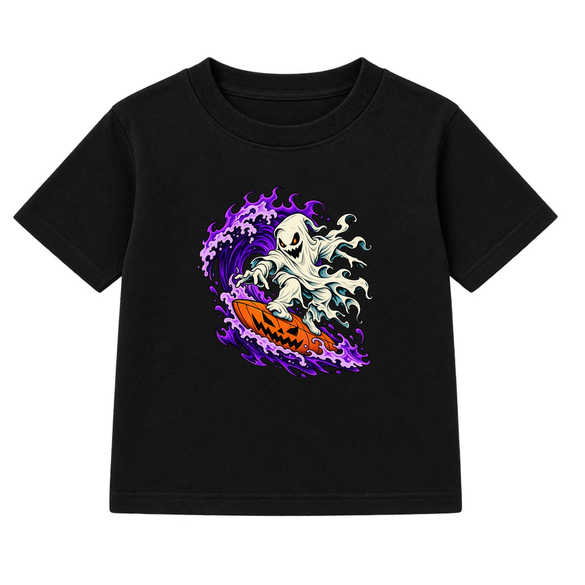 Surfer Ghost adult Halloween t-shirt - Black