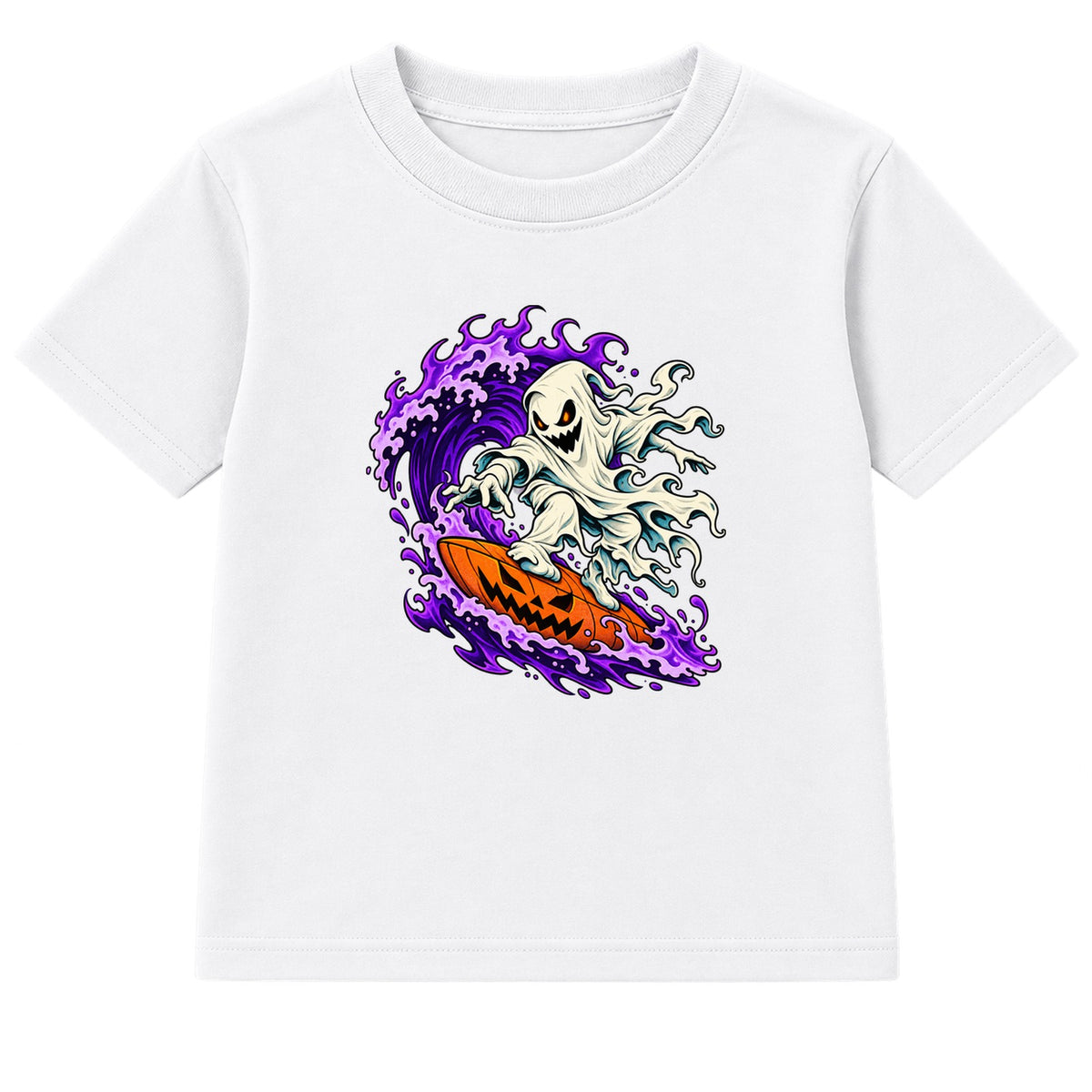 Surfer Ghost adult Halloween t-shirt - White