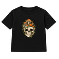 Mushroom Skull adult Halloween t-shirt - Black