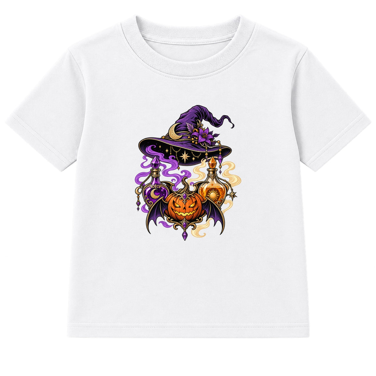 Potion and Hat adult Halloween t-shirt - White