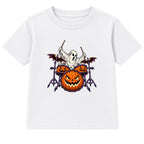 Drummer Ghost kids Halloween t-shirt - White