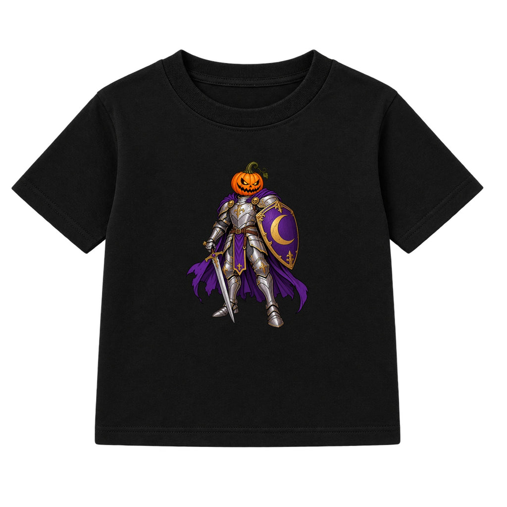 Pumpkin Knight kids Halloween t-shirt - Black