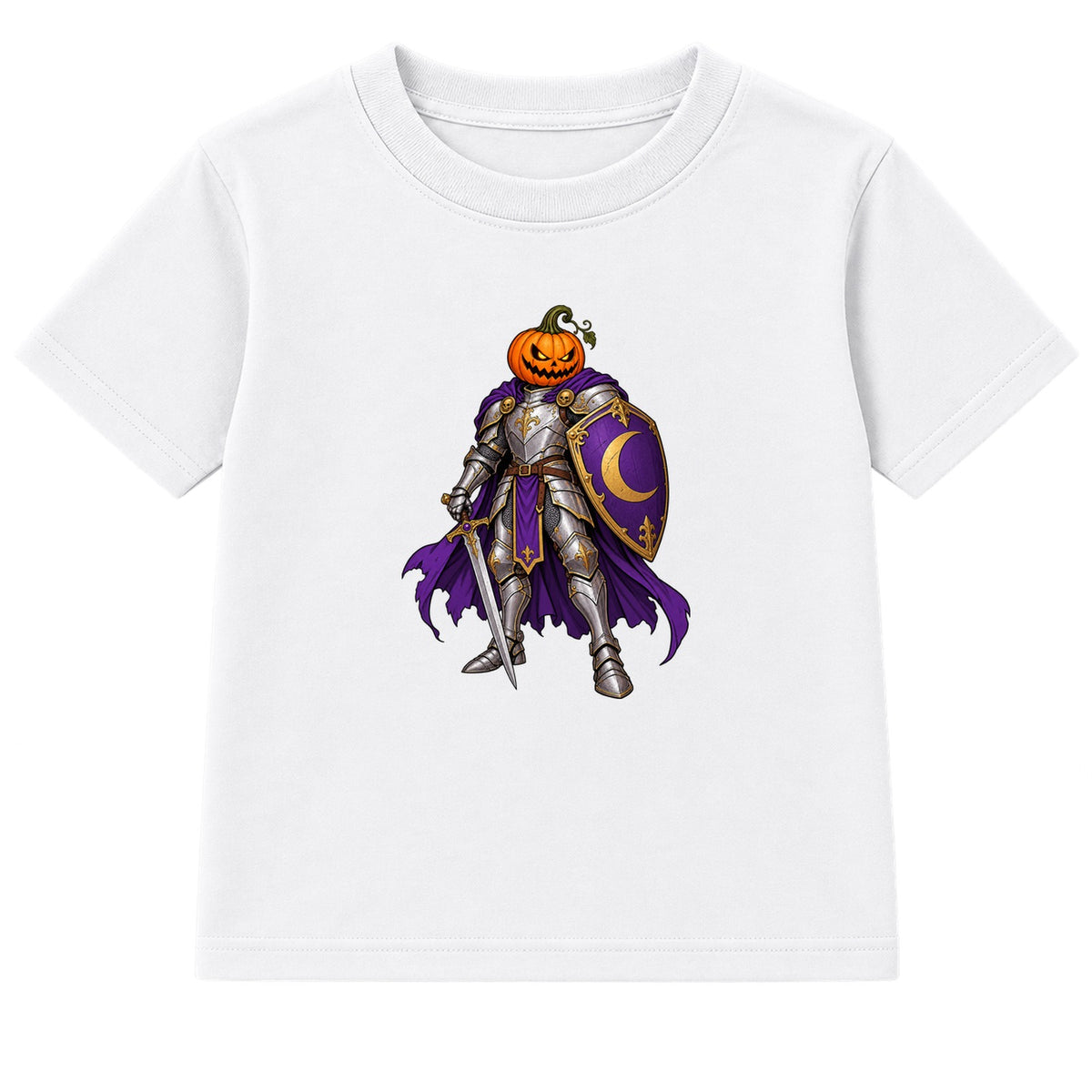 Pumpkin Knight kids Halloween t-shirt - White