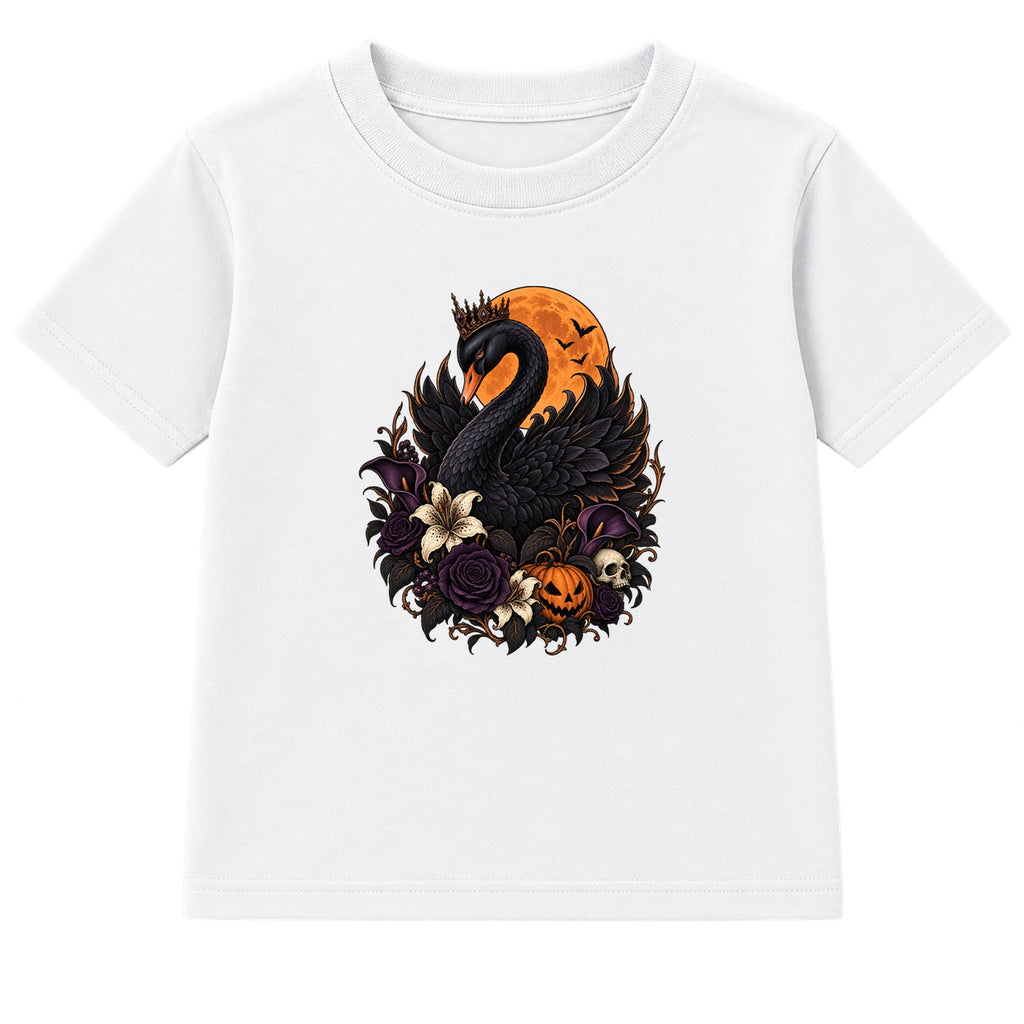 Gothic Swan adult Halloween t-shirt - White