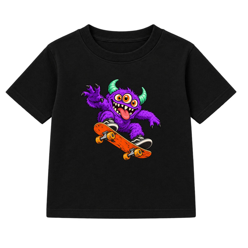 Skate Monster kids Halloween t-shirt - Black
