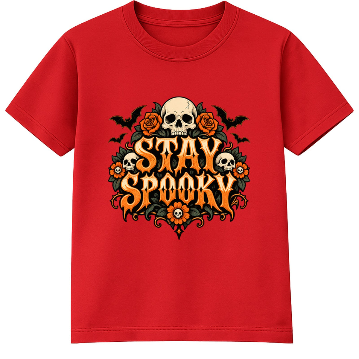 Stay Spooky adult Halloween t-shirt - Red