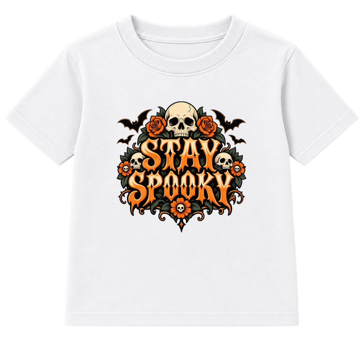 Stay Spooky adult Halloween t-shirt - White