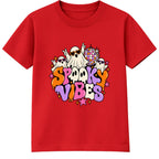 Spooky Vibes adult Halloween t-shirt - Red