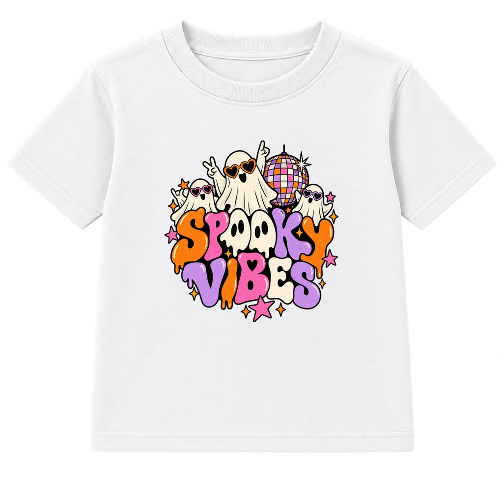 Spooky Vibes adult Halloween t-shirt - White