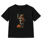 Coffee Skeleton adult Halloween t-shirt - Black