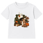 Cosy Reading Ghost adult Halloween t-shirt - White