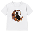Crescent Cat adult Halloween t-shirt - White