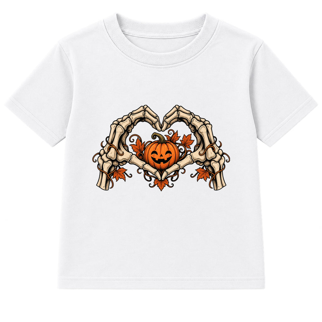 Skeleton Heart adult Halloween t-shirt - White