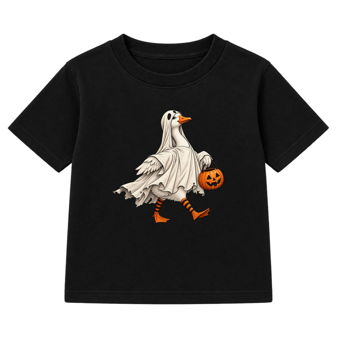 Ghost Goose adult Halloween t-shirt - Black