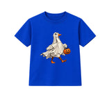 Ghost Goose adult Halloween t-shirt - Blue