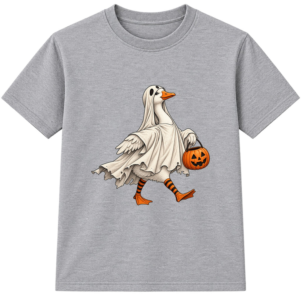 Ghost Goose adult Halloween t-shirt - Heather Grey