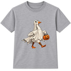 Ghost Goose adult Halloween t-shirt - Heather Grey
