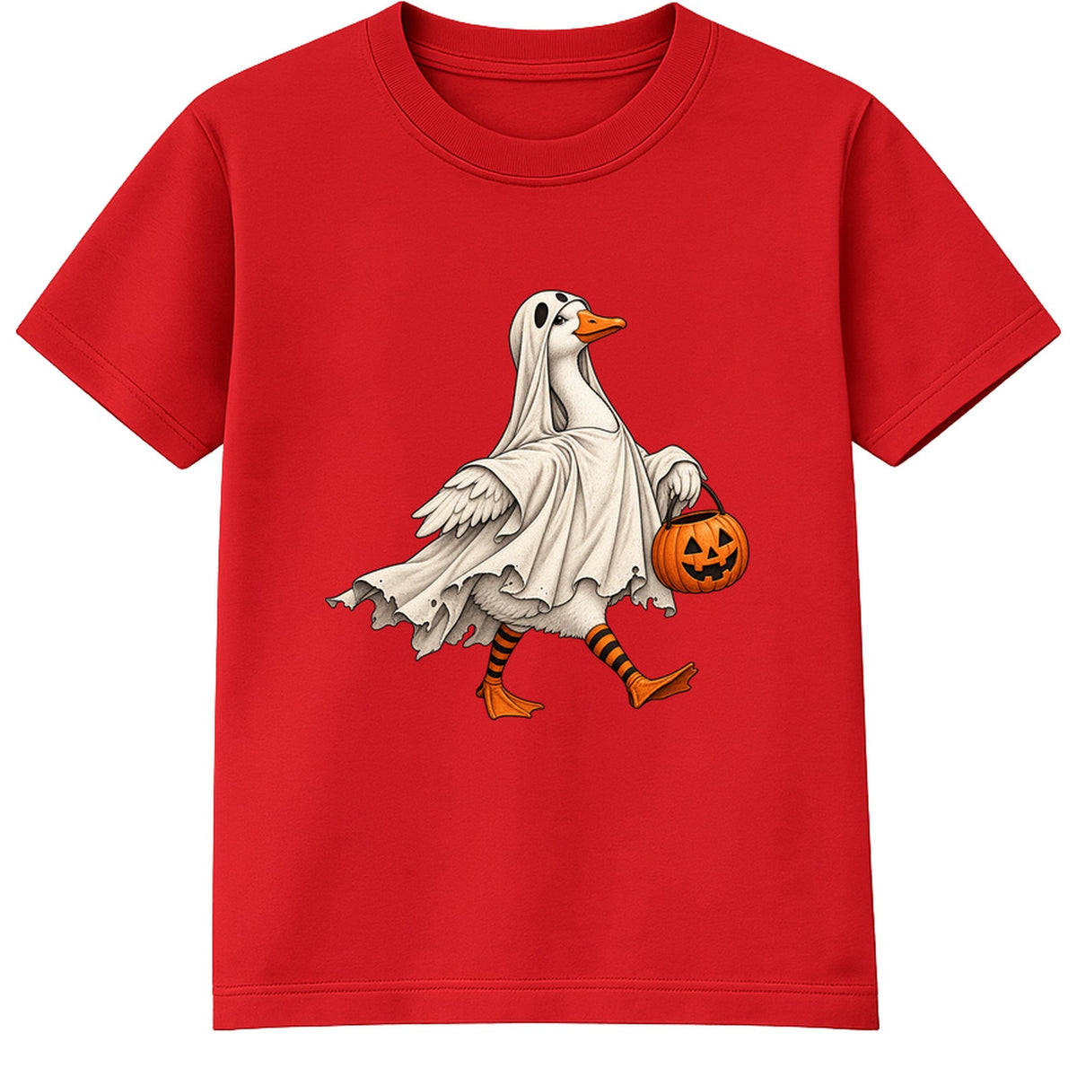 Ghost Goose adult Halloween t-shirt - Red