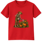 Skeleton Gardener adult Halloween t-shirt - Red