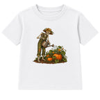 Skeleton Gardener adult Halloween t-shirt - White