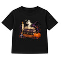 Spellbook Stack adult Halloween t-shirt - Black