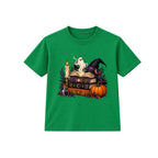 Spellbook Stack adult Halloween t-shirt - Green