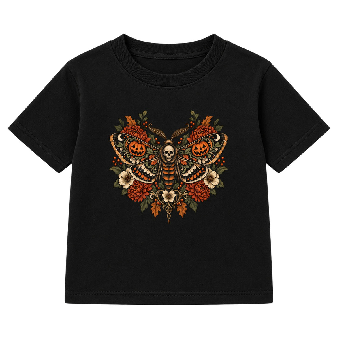 Lantern Moth adult Halloween t-shirt - Black