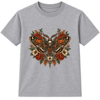 Lantern Moth adult Halloween t-shirt - Heather Grey