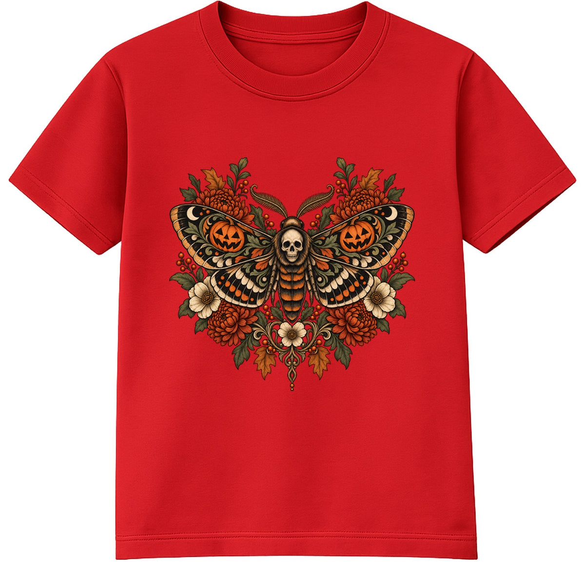 Lantern Moth adult Halloween t-shirt - Red