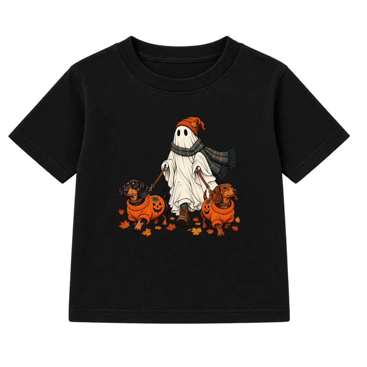 Ghost Dog Walker adult Halloween t-shirt - Black