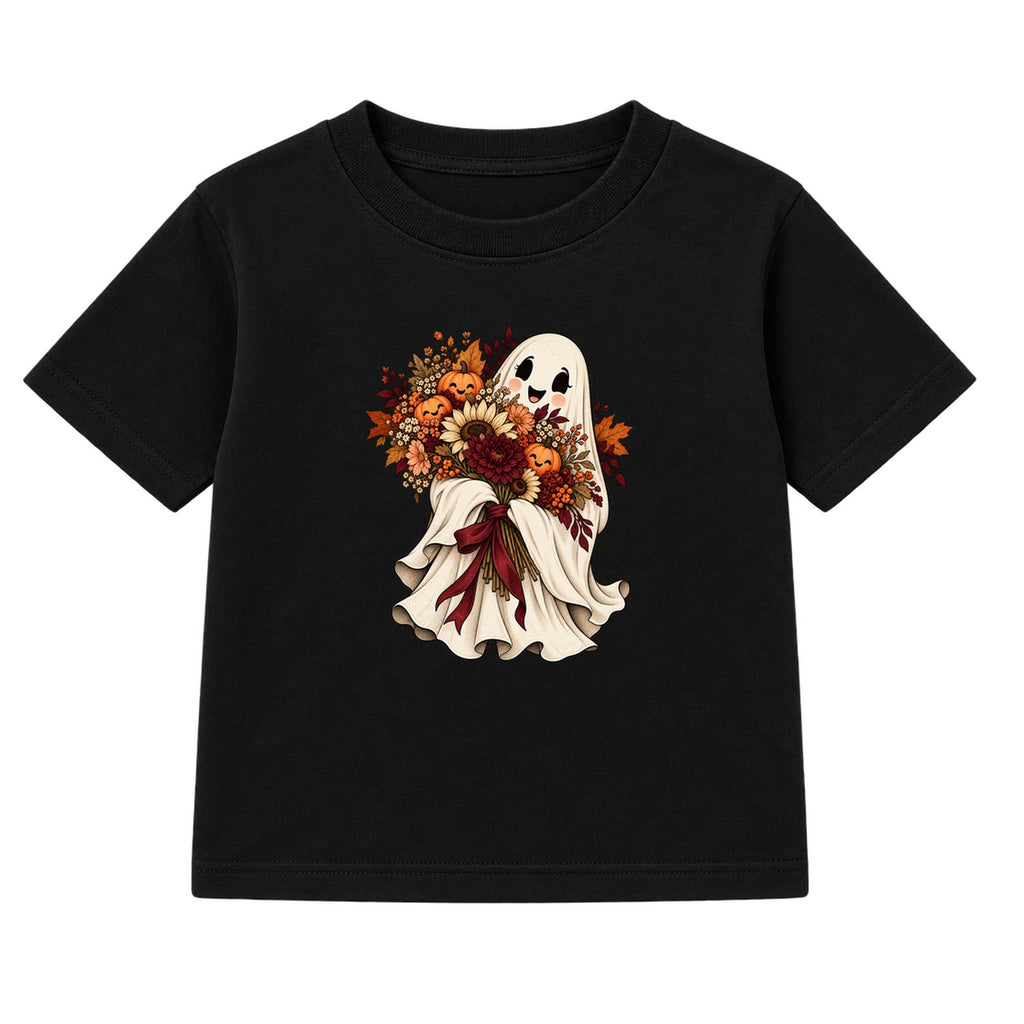 Bouquet Ghost kids Halloween t-shirt - Black