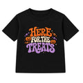 Here For The Treats adult Halloween t-shirt - Black