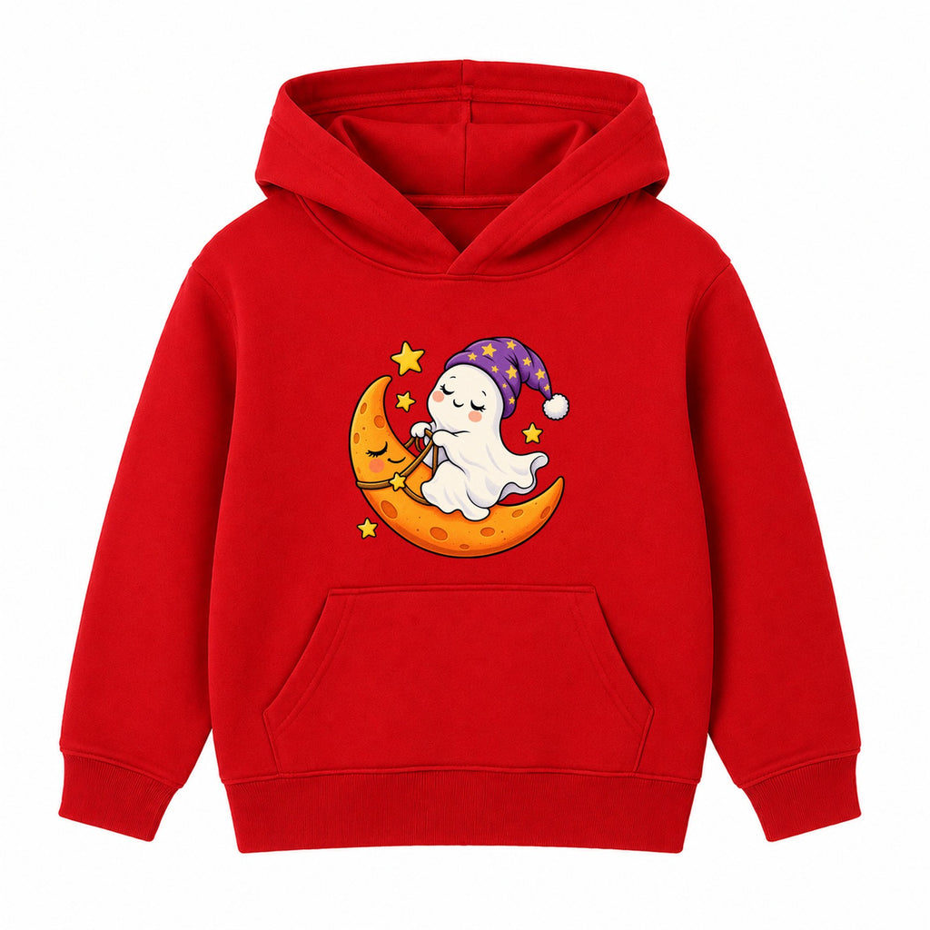 Moon Rider Ghost kids Halloween hoodie - Red
