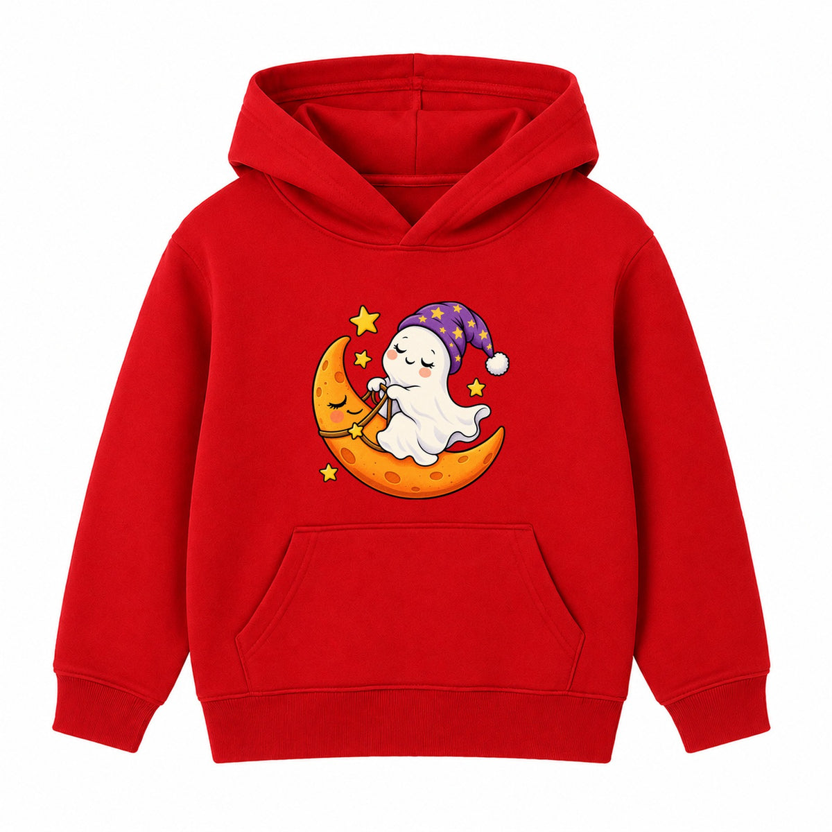 Moon Rider Ghost kids Halloween hoodie - Red