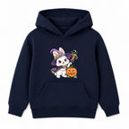 Witch Bunny kids Halloween hoodie - Navy