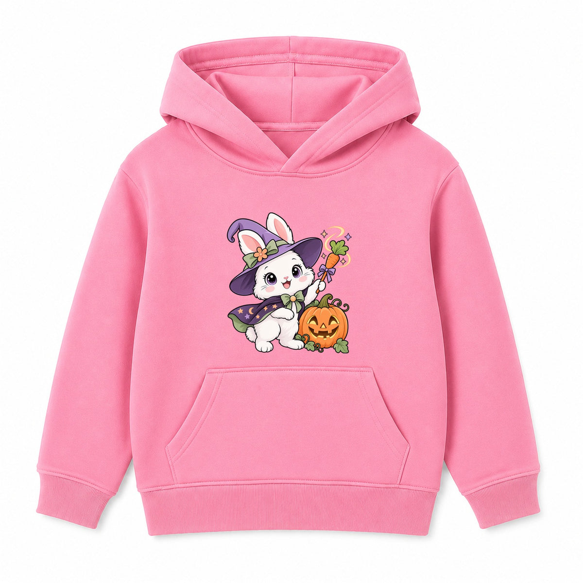 Witch Bunny kids Halloween hoodie - Pink