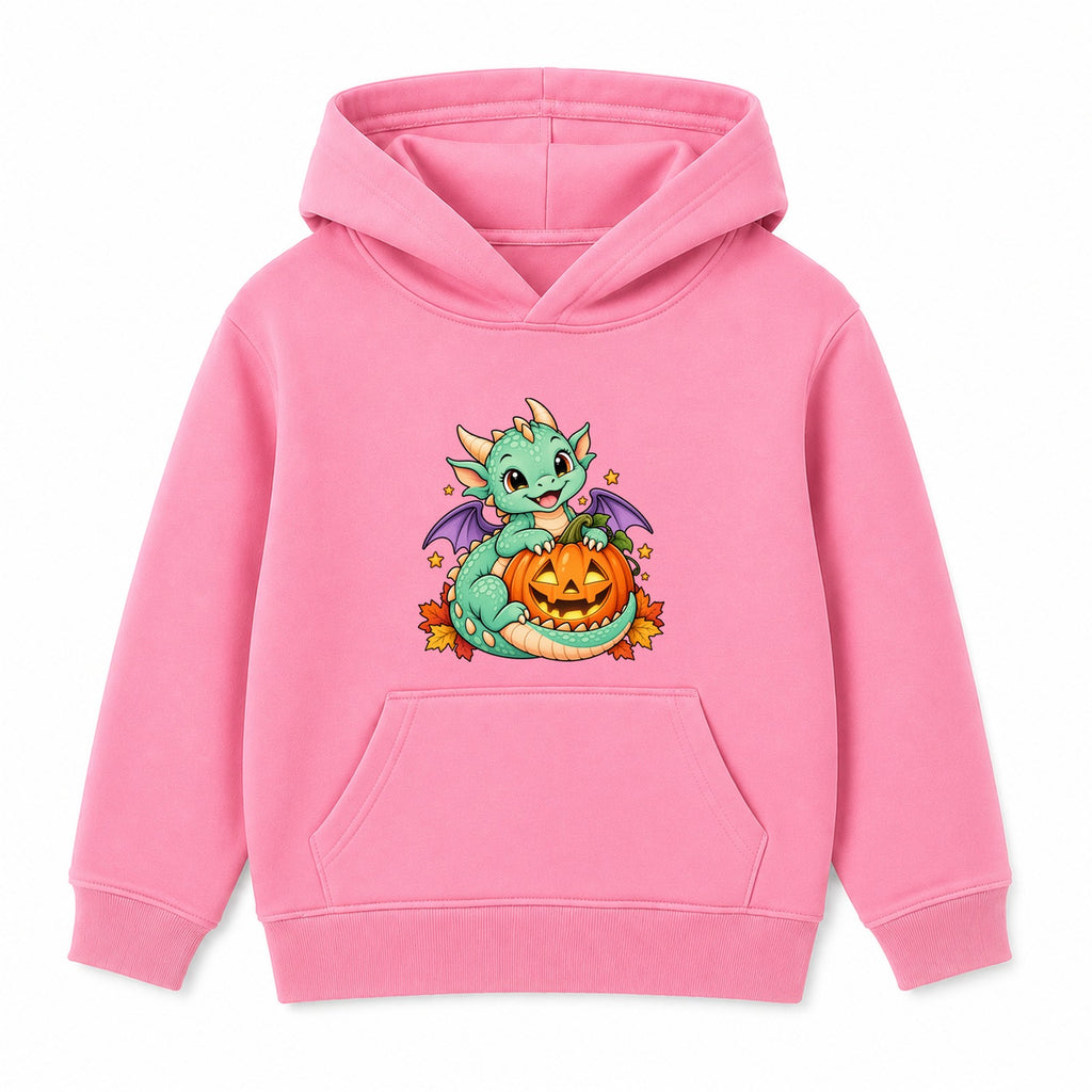 Dragon and Lantern kids Halloween hoodie - Pink