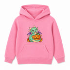 Dragon and Lantern kids Halloween hoodie - Pink