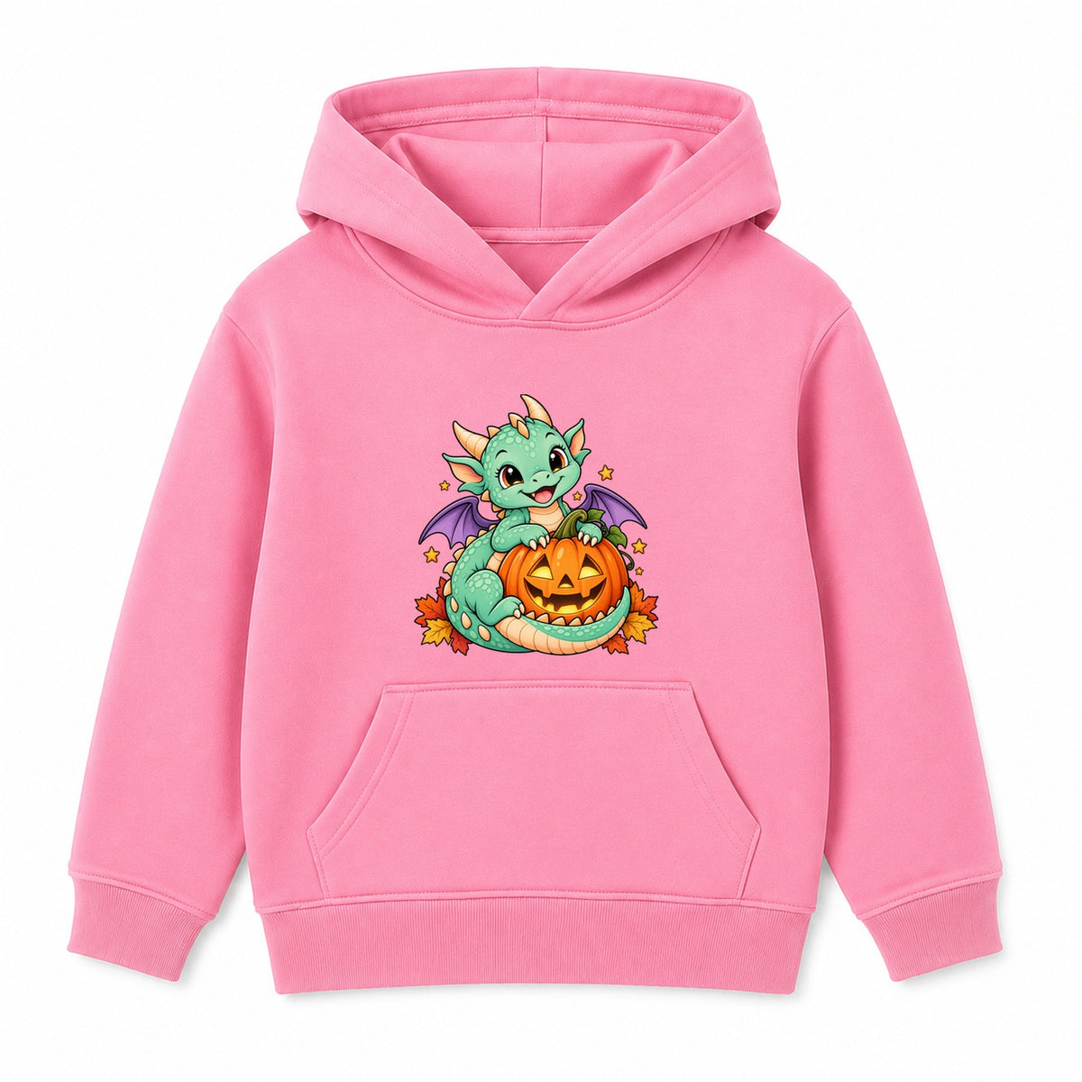 Dragon and Lantern kids Halloween hoodie - Pink