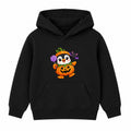 Pumpkin Penguin kids Halloween hoodie - Black