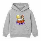 Pumpkin Boat Ghost kids Halloween hoodie - Heather Grey