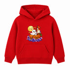 Pumpkin Boat Ghost kids Halloween hoodie - Red