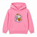 Pumpkin Unicorn kids Halloween hoodie - Pink