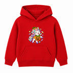 Pumpkin Unicorn kids Halloween hoodie - Red