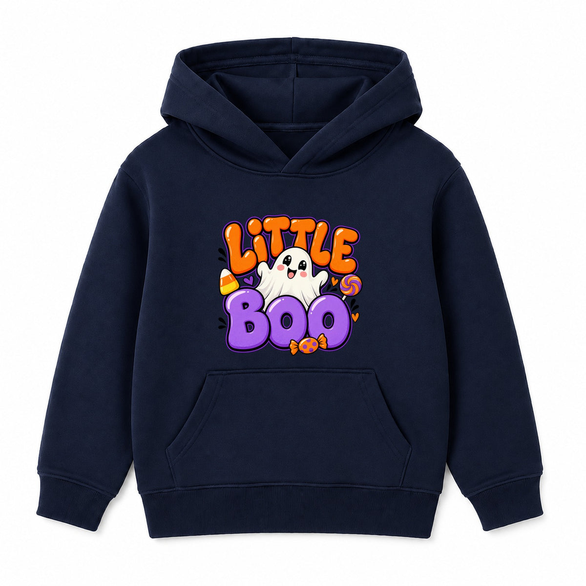 Little Boo kids Halloween hoodie - Navy