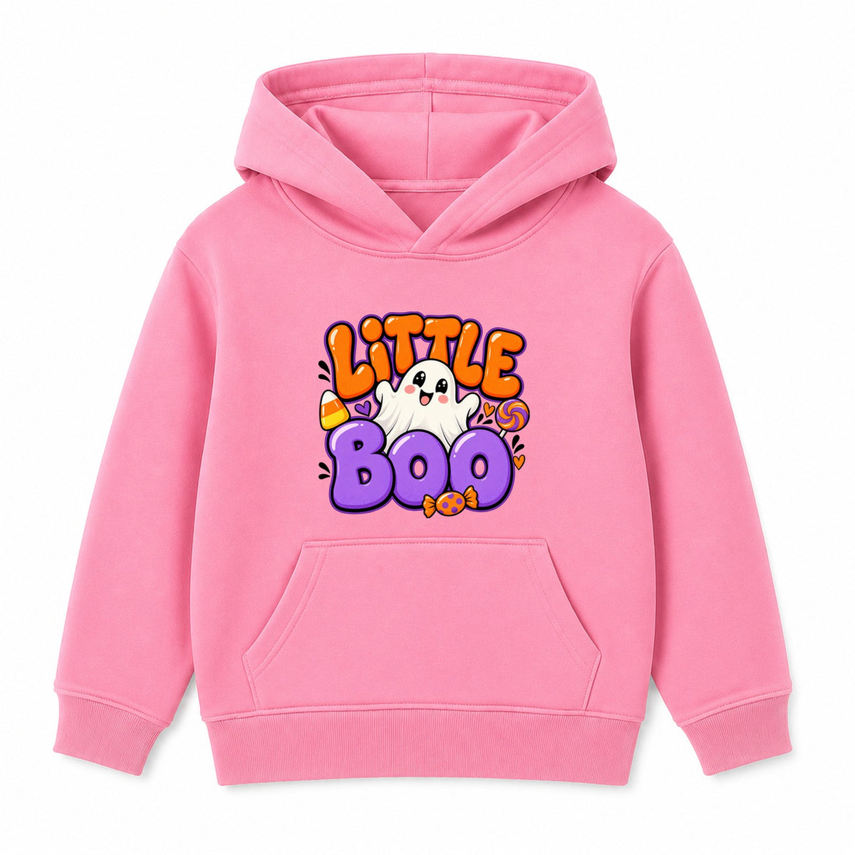 Little Boo kids Halloween hoodie - Pink