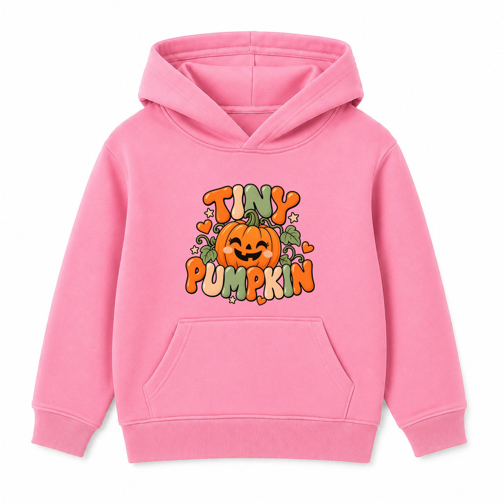 Tiny Pumpkin kids Halloween hoodie - Pink