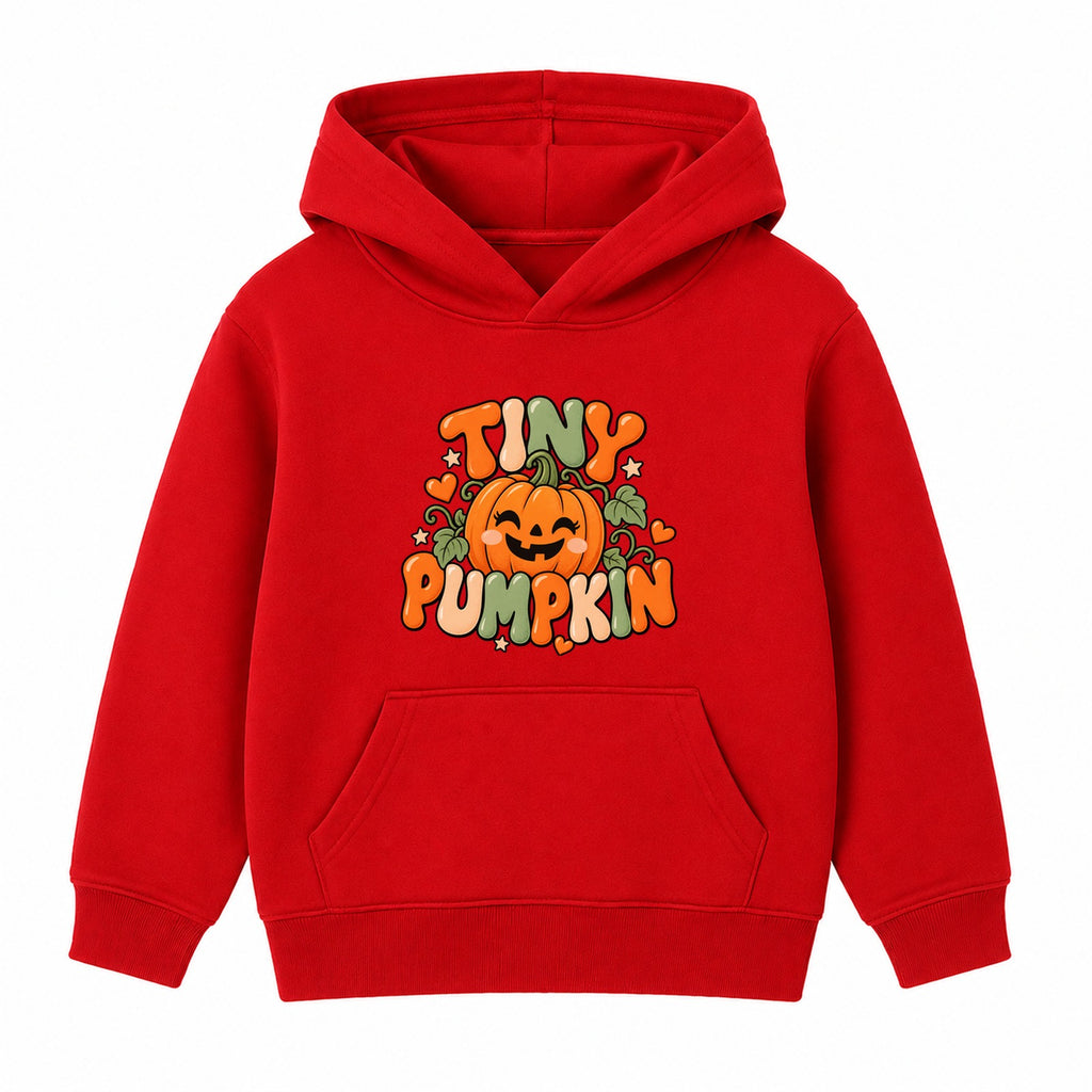 Tiny Pumpkin kids Halloween hoodie - Red