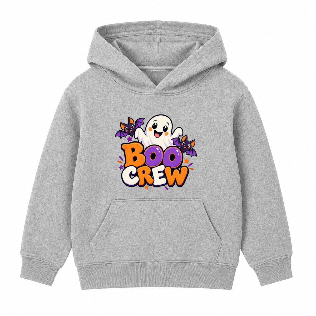 Boo Crew kids Halloween hoodie - Heather Grey