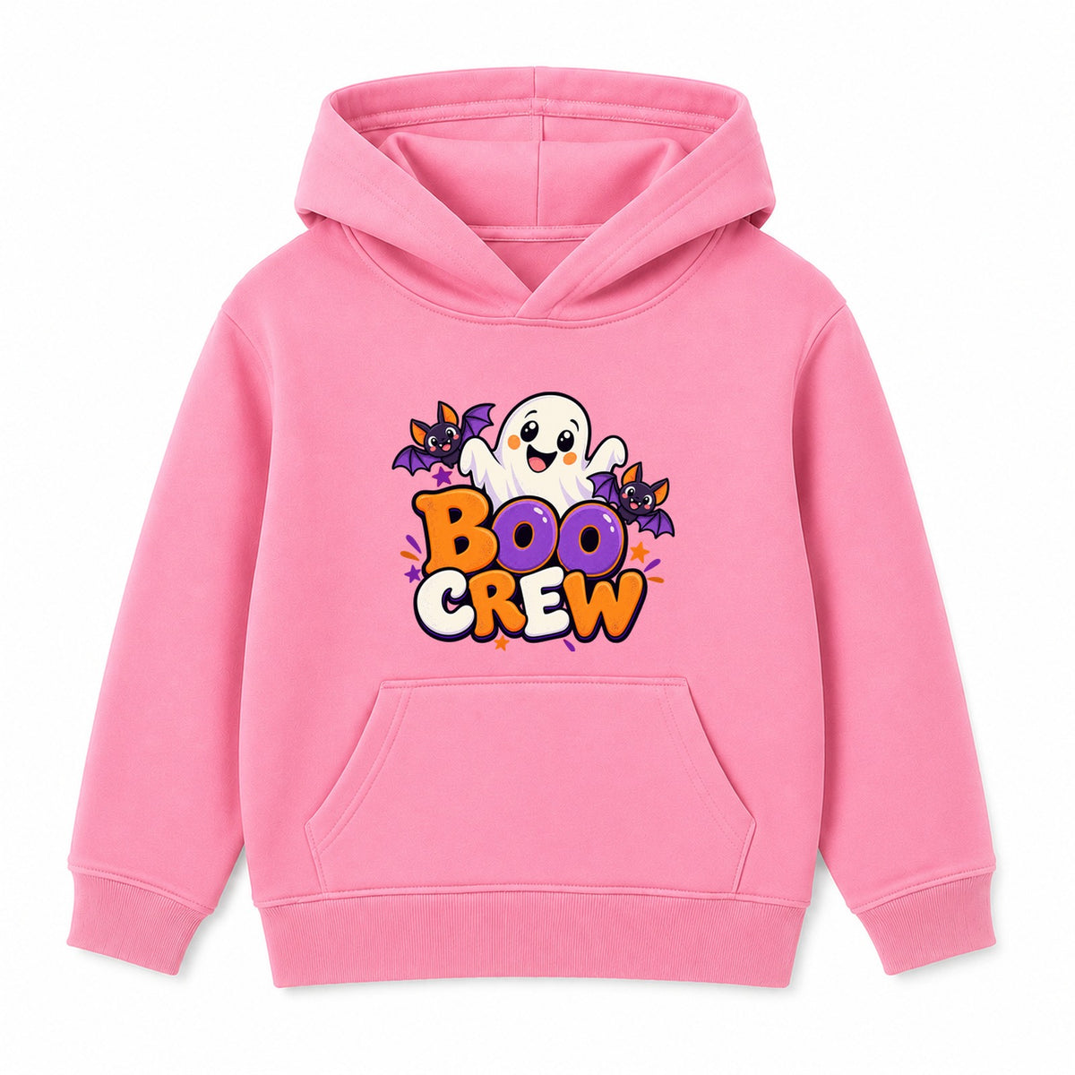 Boo Crew kids Halloween hoodie - Pink